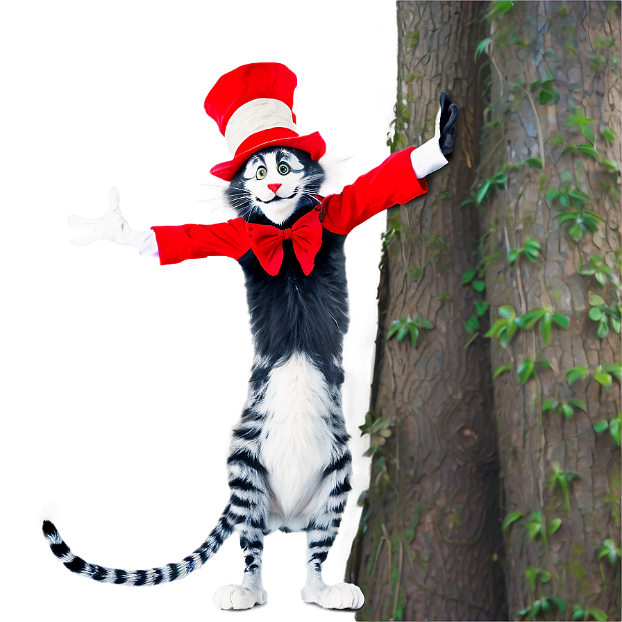 Cat In The Hat Pose Png 42 PNG Image