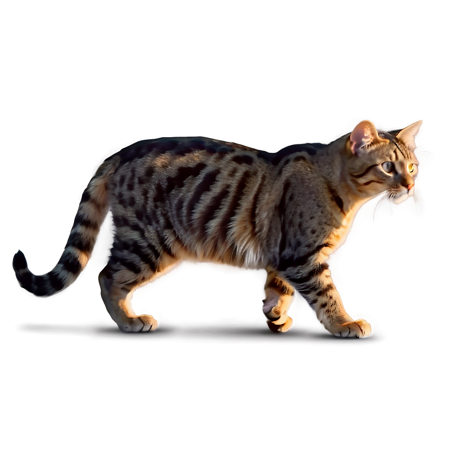 Cat On The Prowl Png A PNG Image