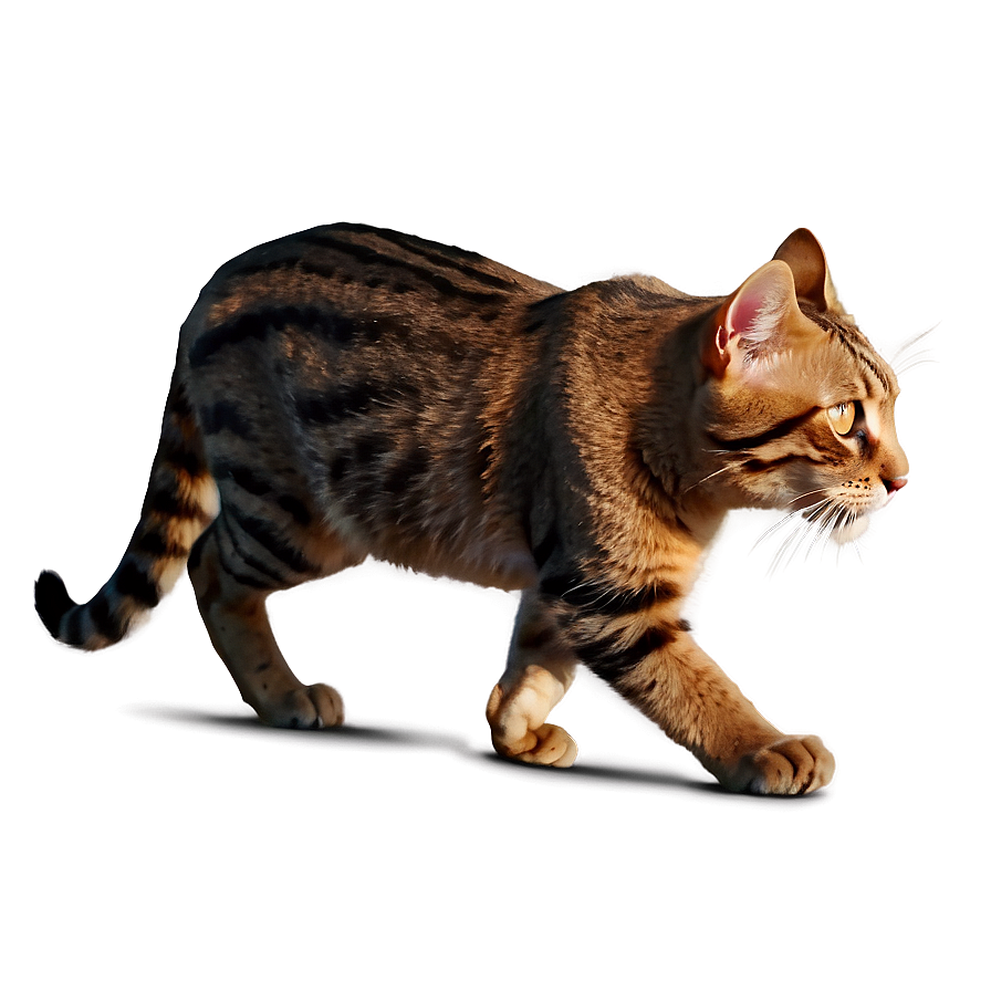 Cat On The Prowl Png C PNG Image