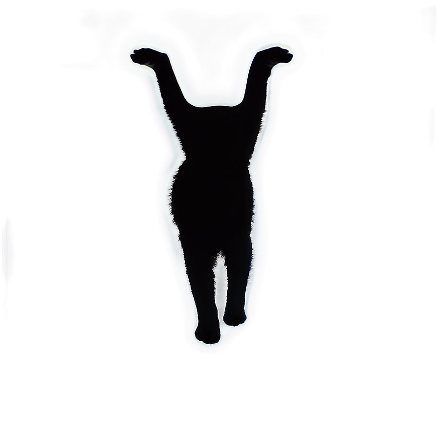 Cat Silhouette B PNG Image