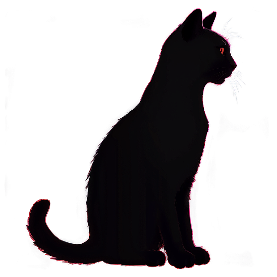 Cat Silhouette Profile Png C PNG Image