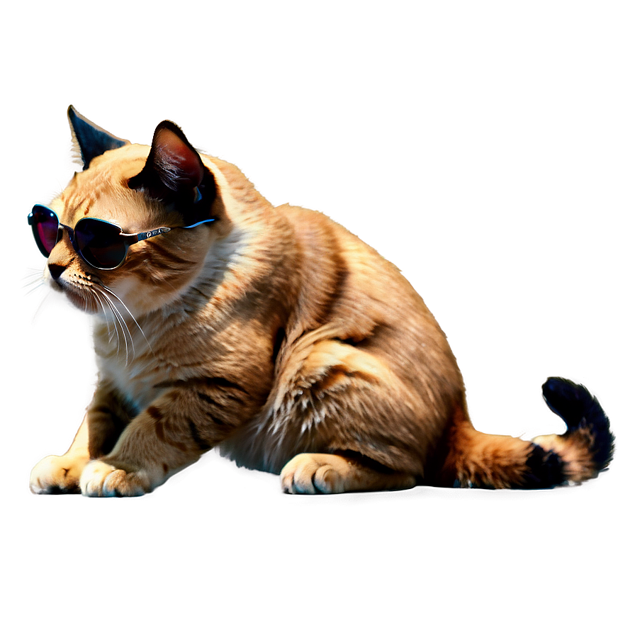 Cat With Sunglasses Png 06282024 PNG Image