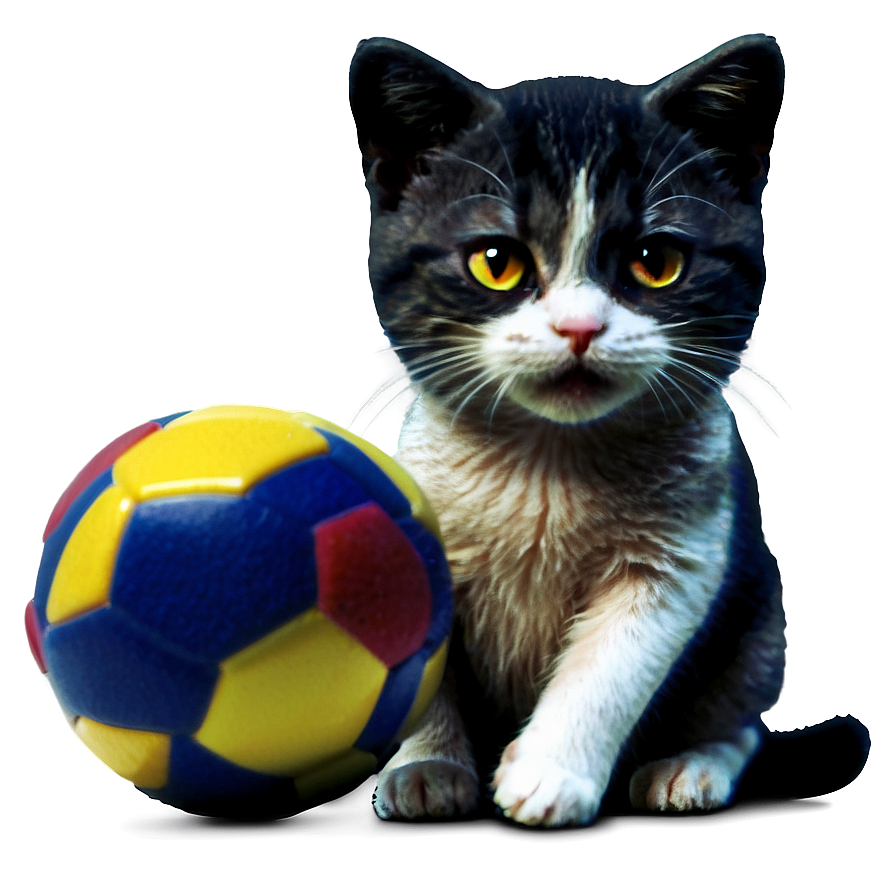 Cat With Toys Picture Png Nxr PNG Image