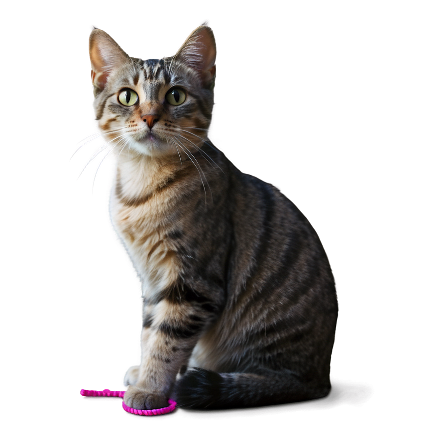 Cat With Yarn Transparent Ptm53 PNG Image