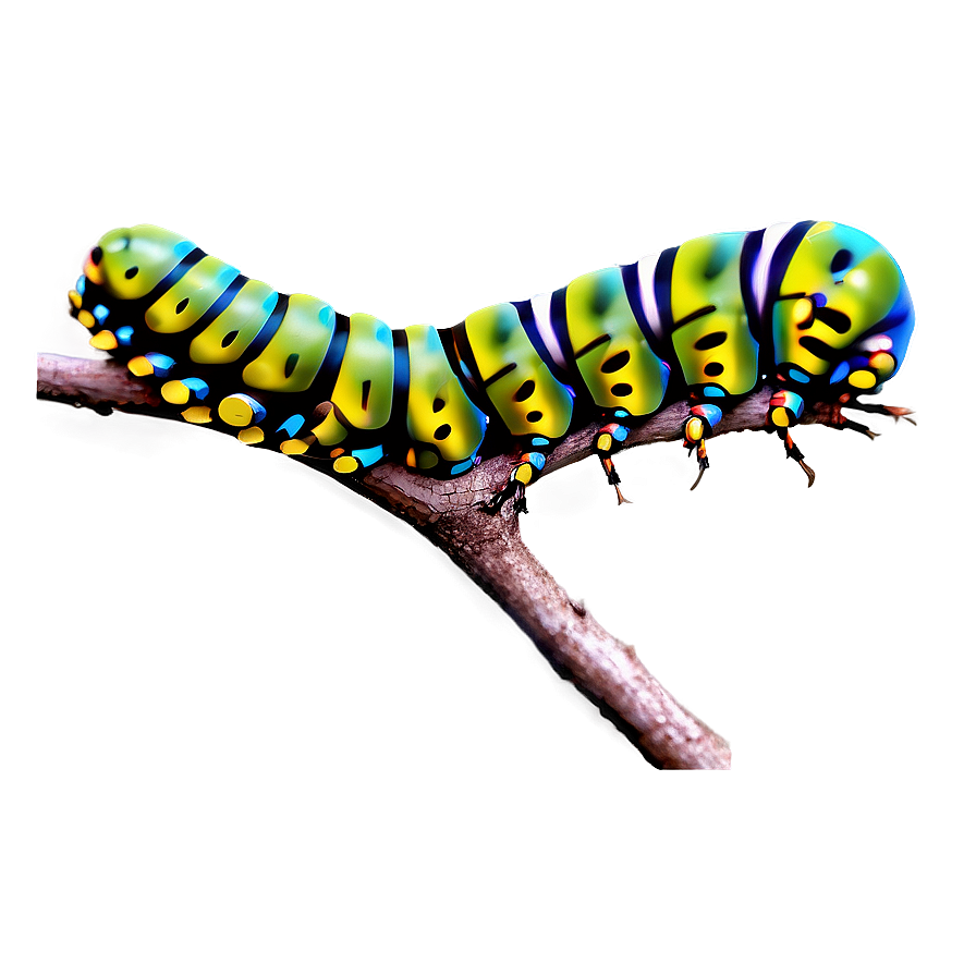 Caterpillar On Twig Png Rns18 PNG Image