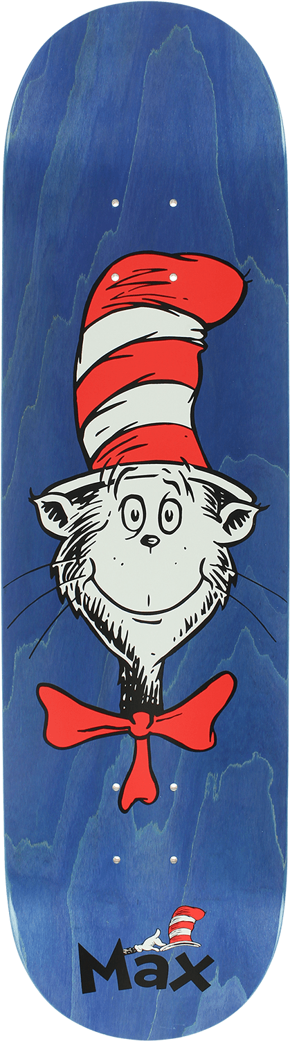 Catinthe Hat Skateboard Deck PNG Image