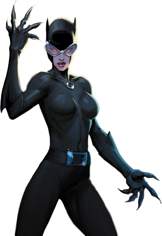 Catwoman Iconic Pose PNG Image