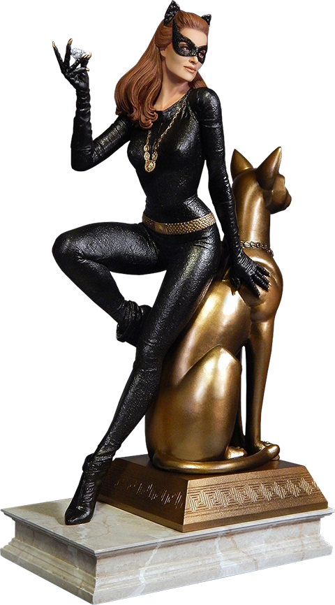 Catwoman_ Statue_ Pose PNG Image