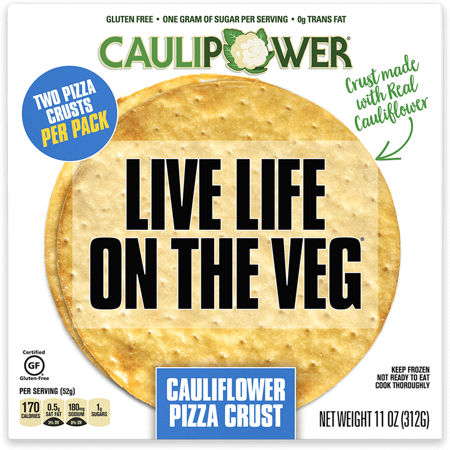 Cauliflower Pizza Crust Packaging PNG Image