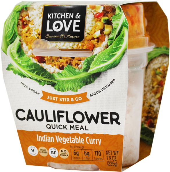 Cauliflower Quick Meal Indian Vegetable Curry Package PNG Image