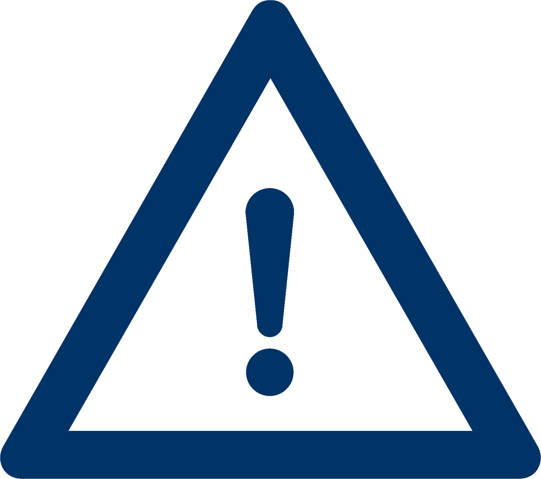 Caution Sign Blue Background PNG Image