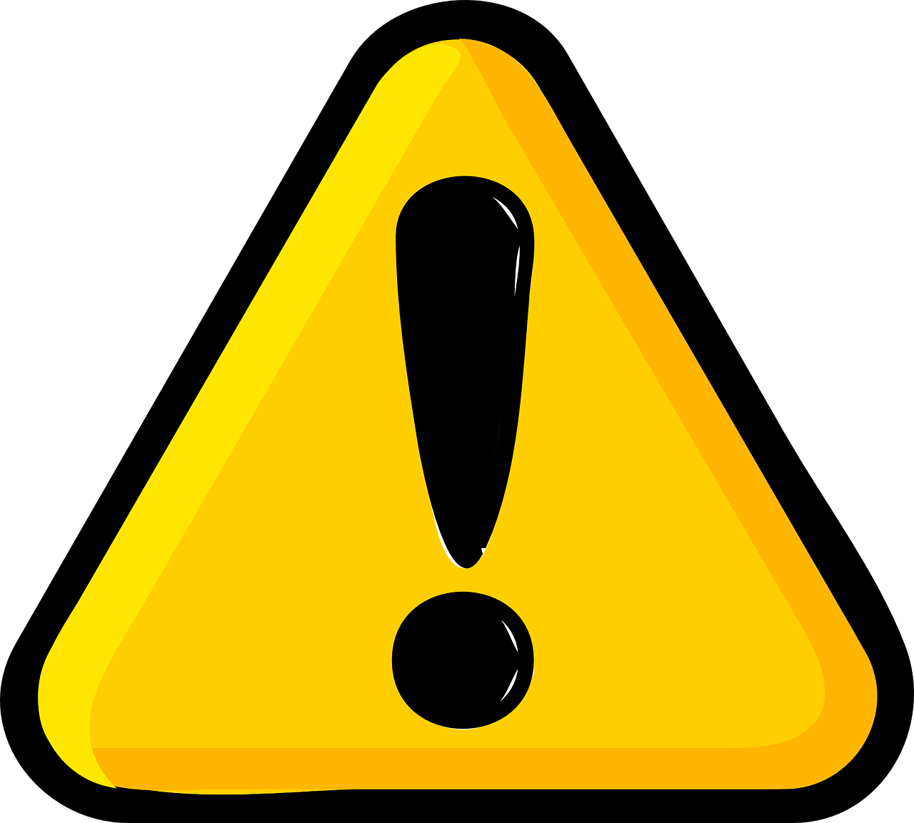 Caution Sign Graphic PNG Image