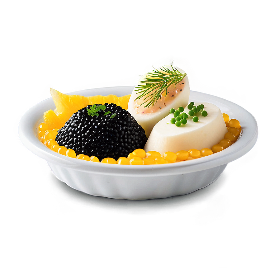 Caviar Appetizer Presentation Png Hyr PNG Image