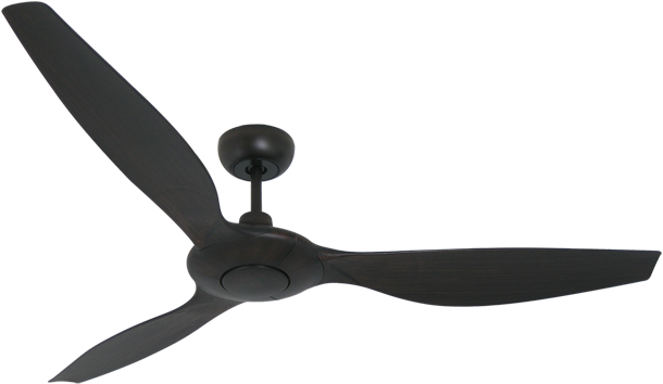 Ceiling Fan Black Blades PNG Image