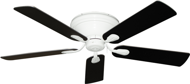 Ceiling Fan Black Blades PNG Image