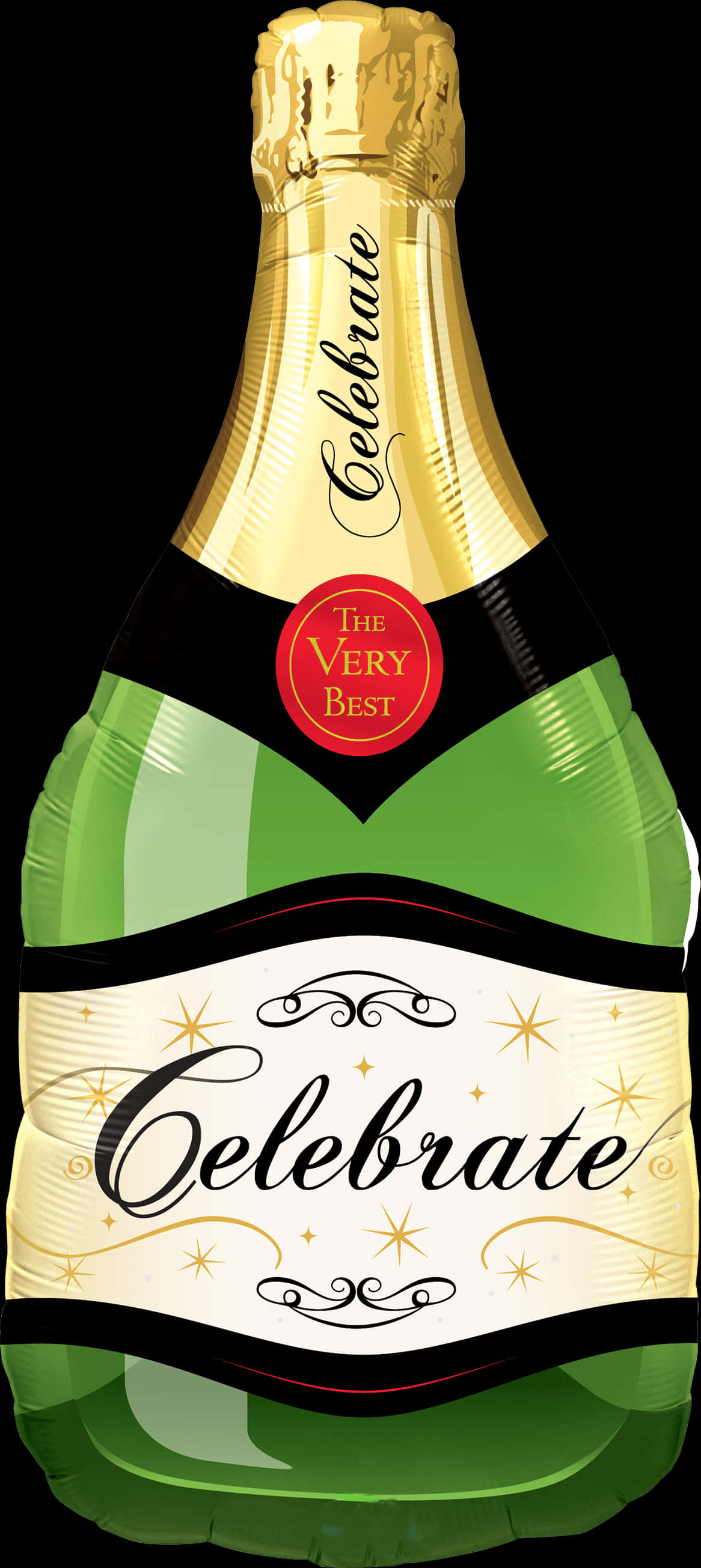 Celebrate Champagne Bottle PNG Image