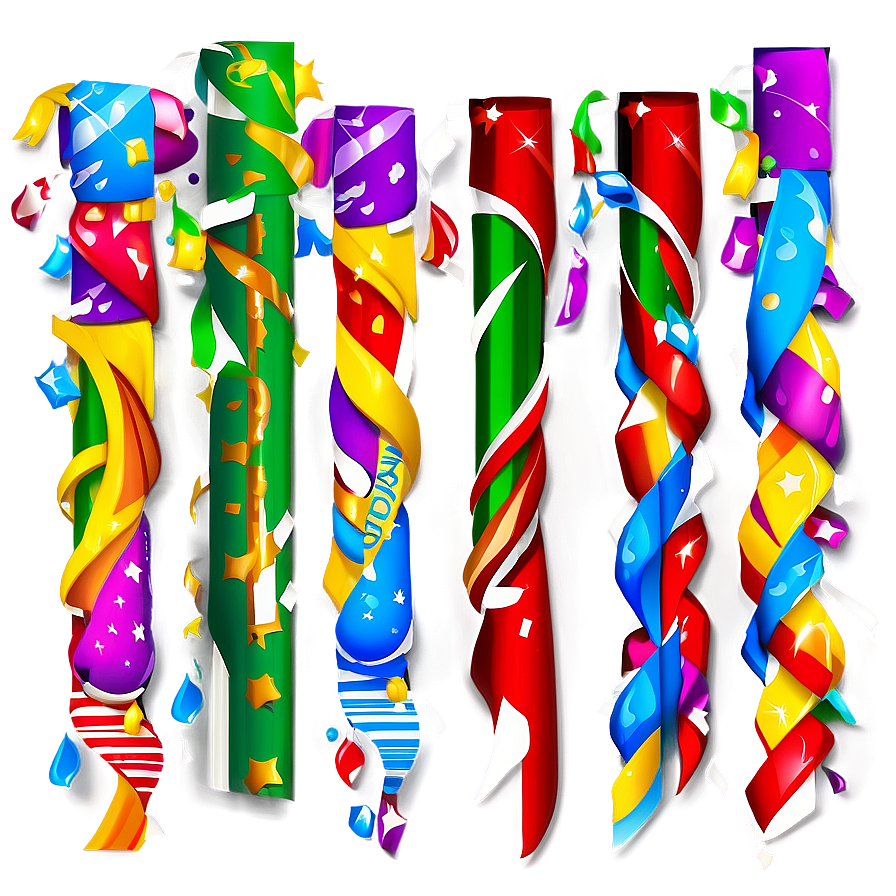 Celebration Streamers Clipart Png Nvs78 PNG Image