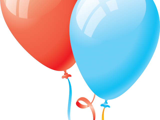 Celebratory Birthday Balloons PNG Image