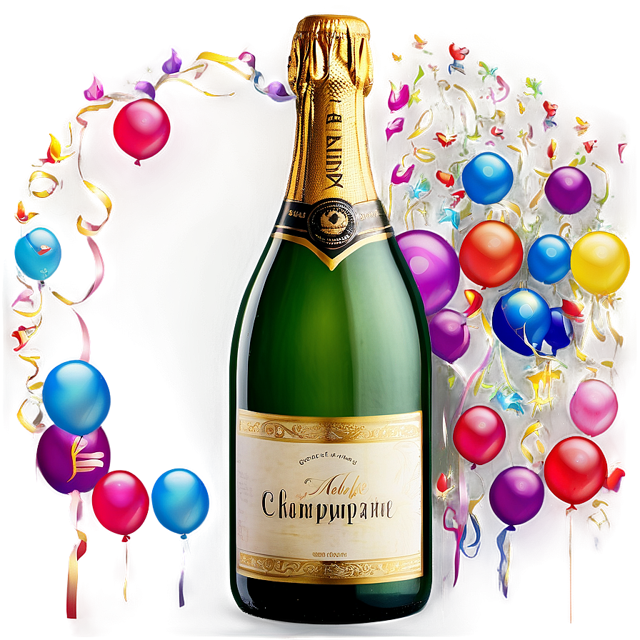 Celebratory Champagne Bottle Png Download Afm PNG Image