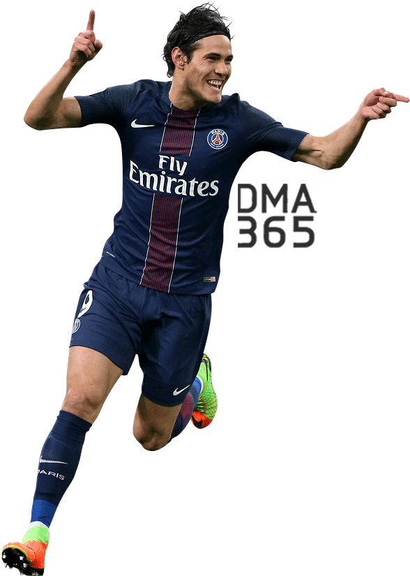 Celebratory Soccer Player PNG Image