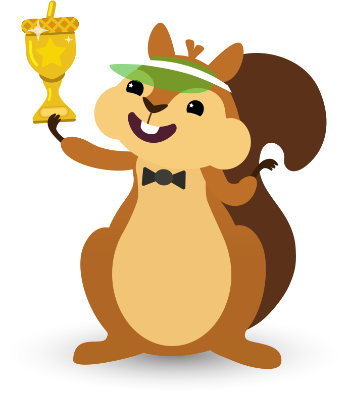 Celebratory Squirrelwith Trophy.png PNG Image