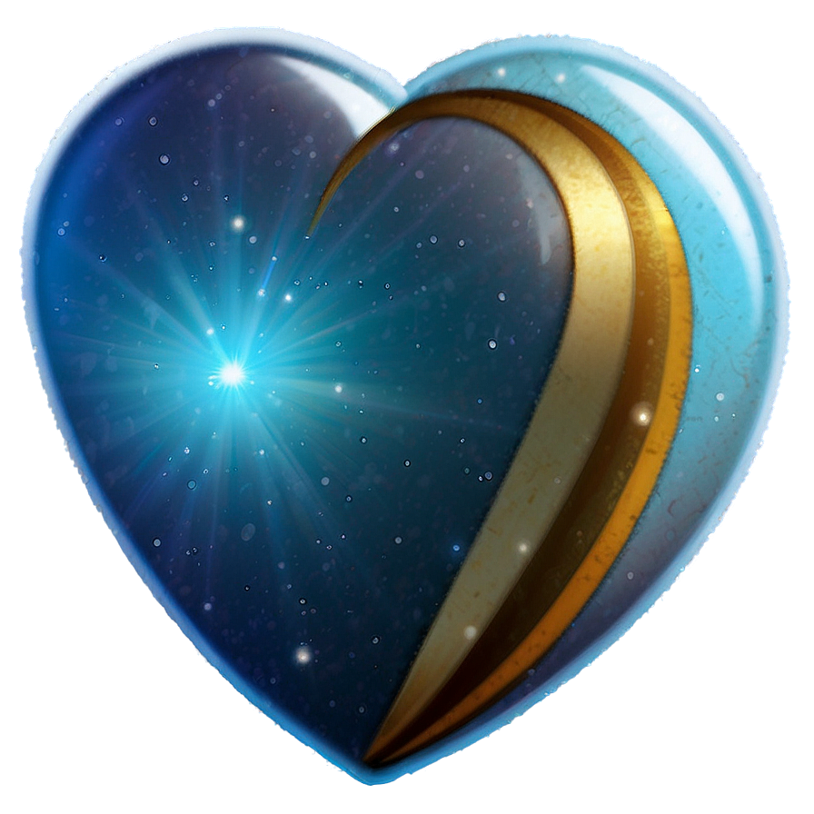 Celestial Blue Heart Emoji Png Kuj65 PNG Image