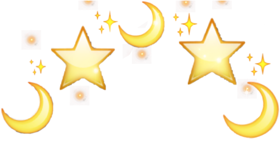 Celestial Motifswith Moonsand Stars PNG Image