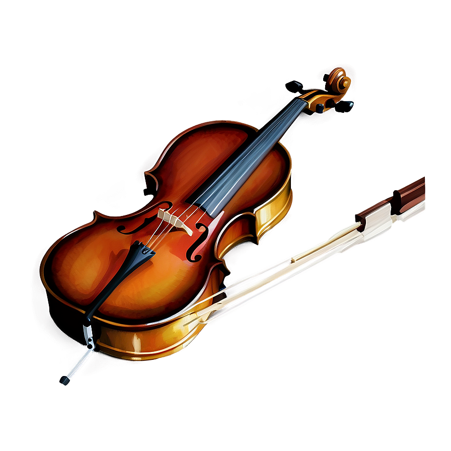 Cello In Watercolor Png Hbu67 PNG Image