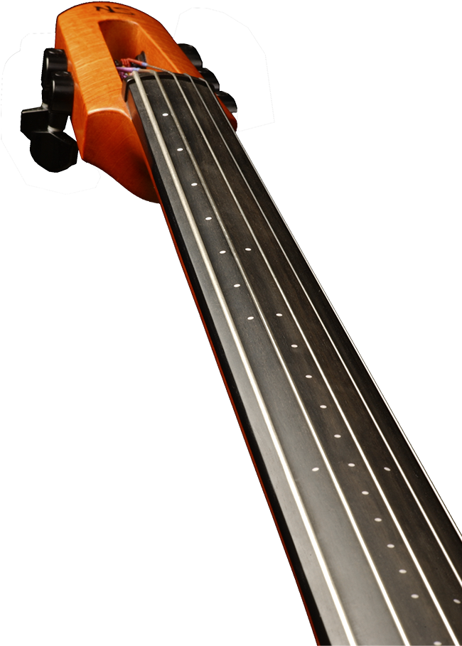 Cello Neckand Strings Up Close PNG Image