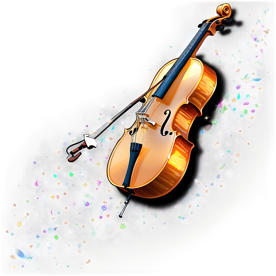 Cello With Glitter Png Idu69 PNG Image