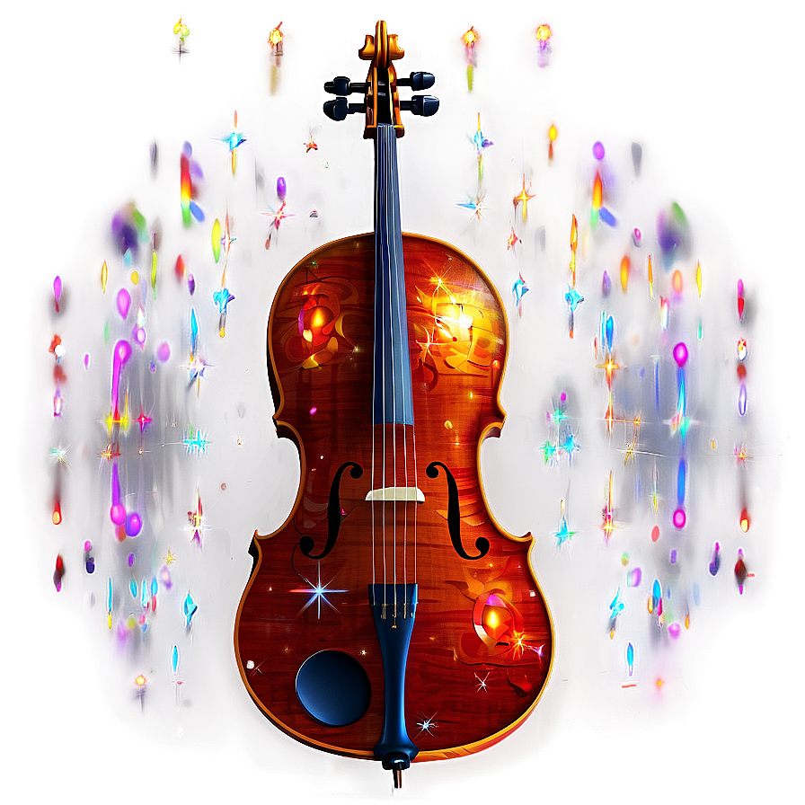 Cello With Sparkles Png 66 PNG Image