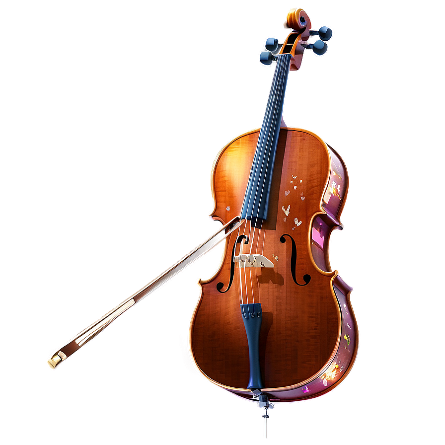 Cello With Sparkles Png Wws PNG Image