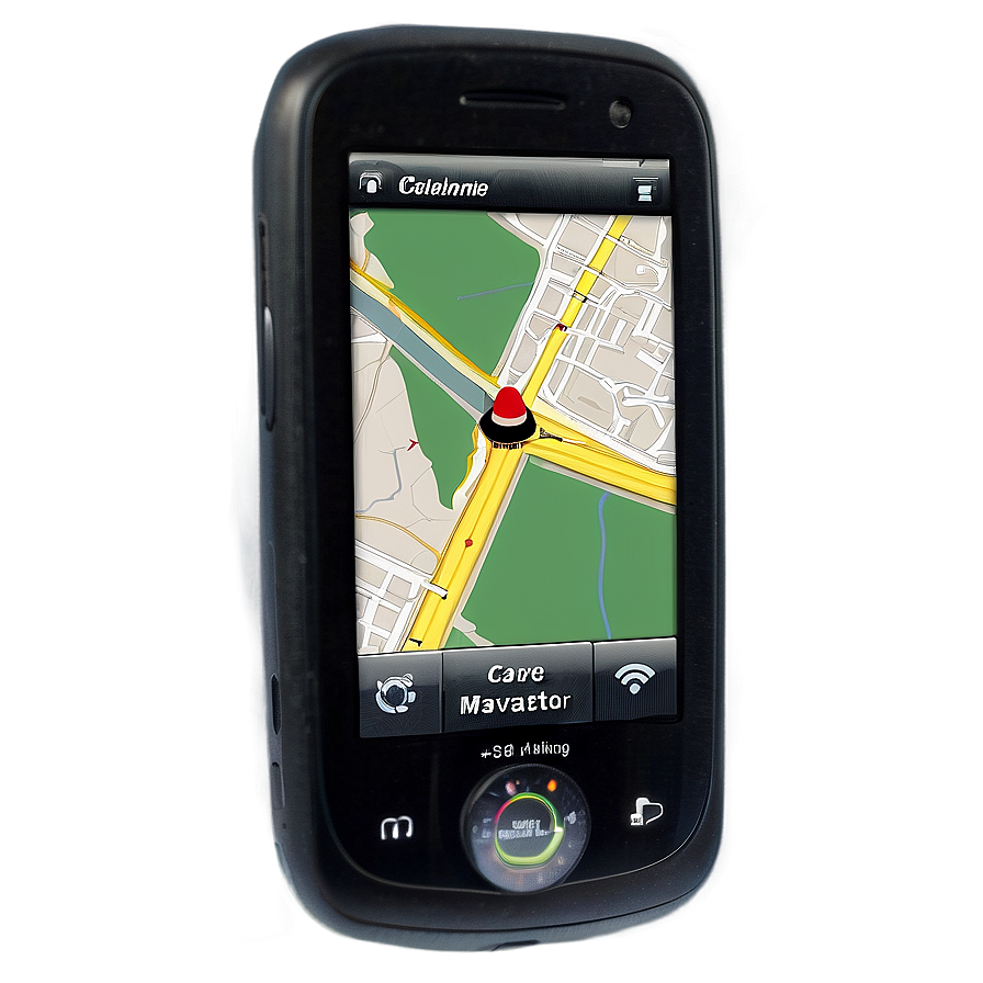 Cellphone With Gps Navigator Png Rmj PNG Image