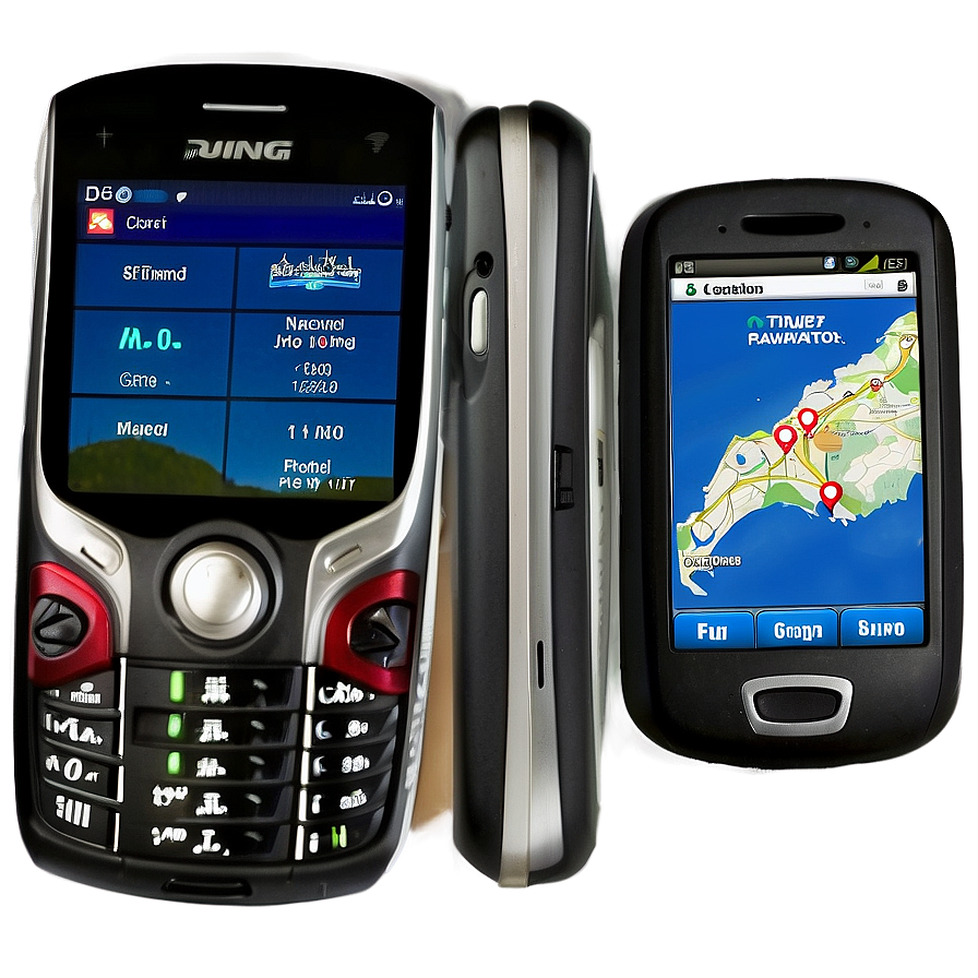 Cellphone With Gps Navigator Png Xbk8 PNG Image