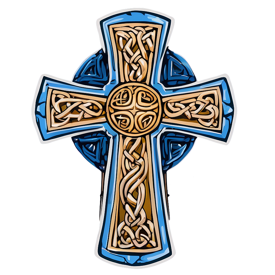 Celtic Catholic Cross Drawing Png 06122024 PNG Image