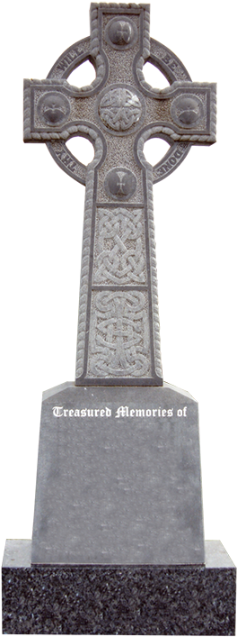 Celtic Cross Gravestone PNG Image