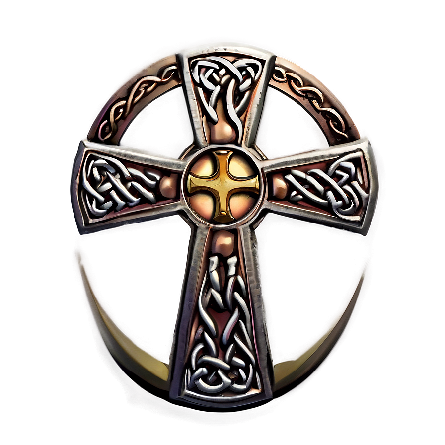 Celtic Cross In Circle Frame Png 06212024 PNG Image