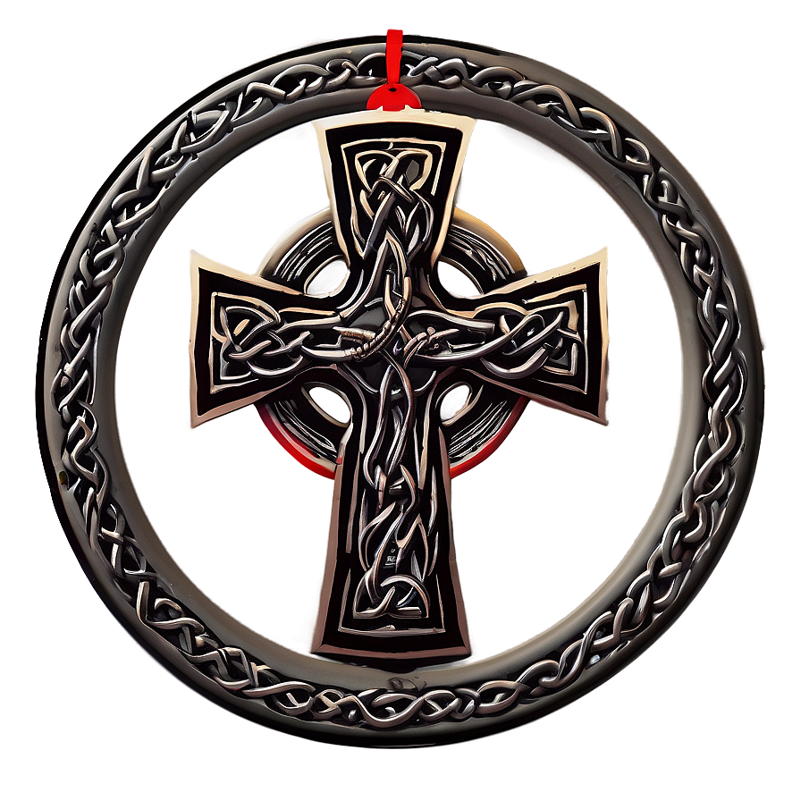 Celtic Cross In Circle Frame Png Iky38 | PNGimages.com