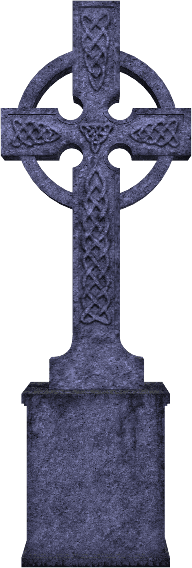 Celtic Cross Tombstone PNG Image