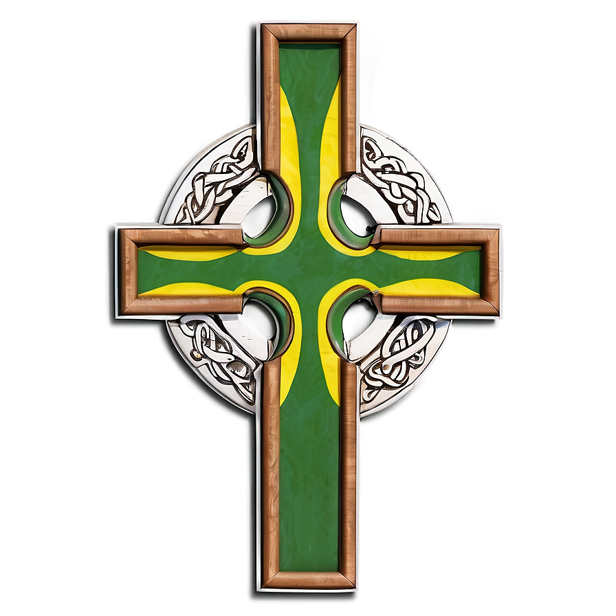 Celtic Cross With National Flag Png Unc PNG Image