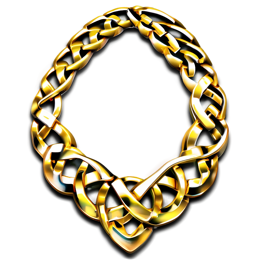 Celtic Gold Necklace Png 42 PNG Image