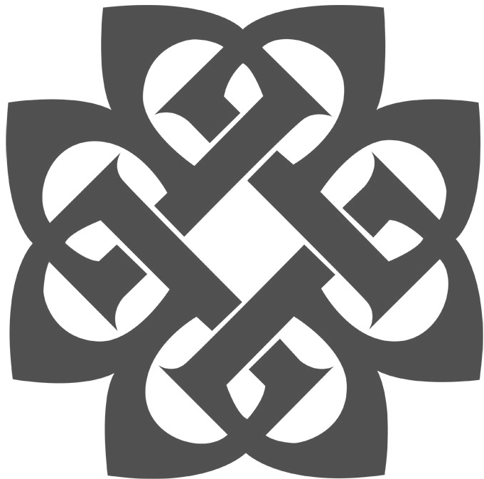 Celtic Knot Design Blue PNG Image