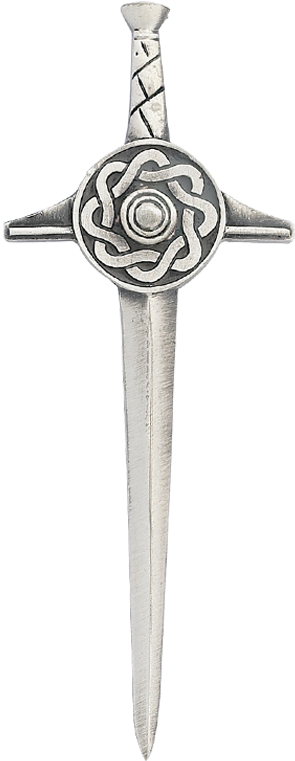 Celtic Knotwork Sword Pendant PNG Image