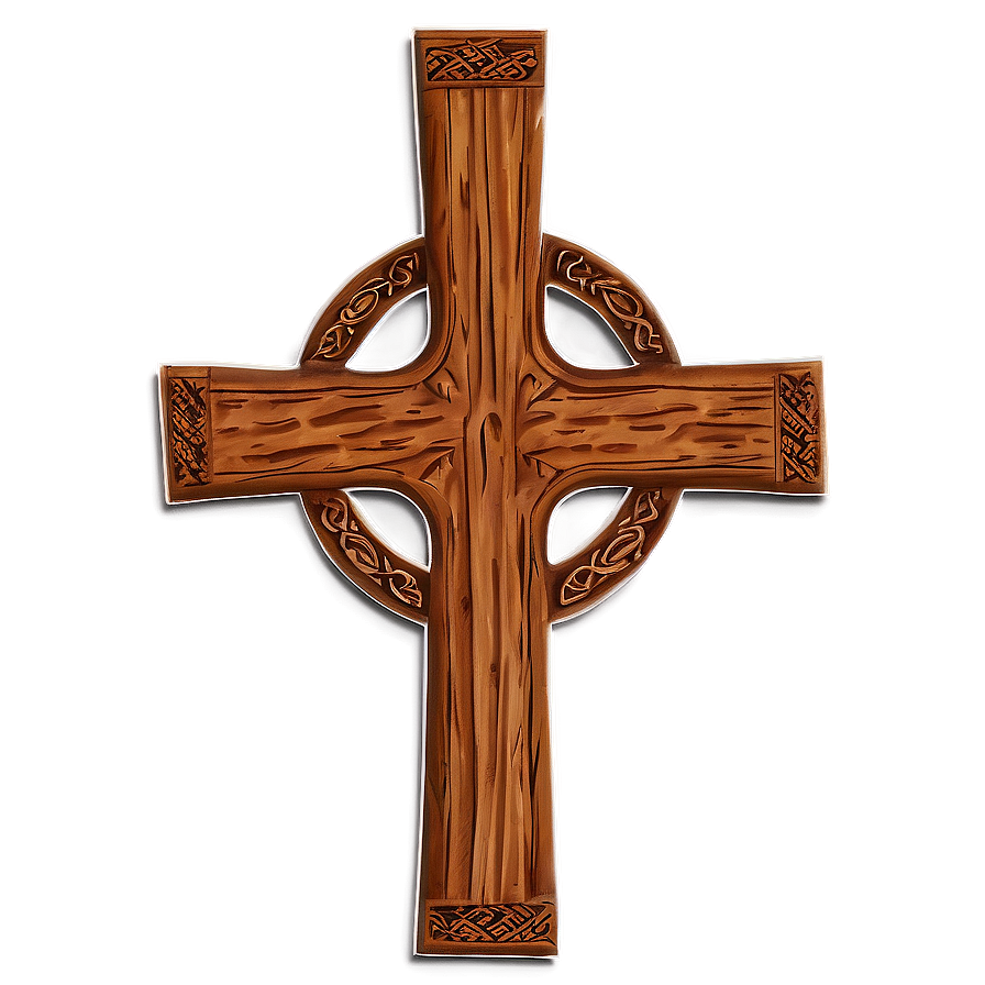 Celtic Wooden Cross Png Lbi PNG Image