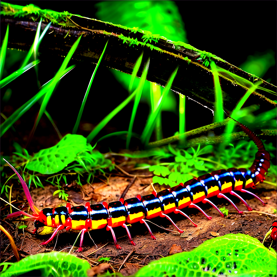 Centipede In Rainforest Png Tgq PNG Image