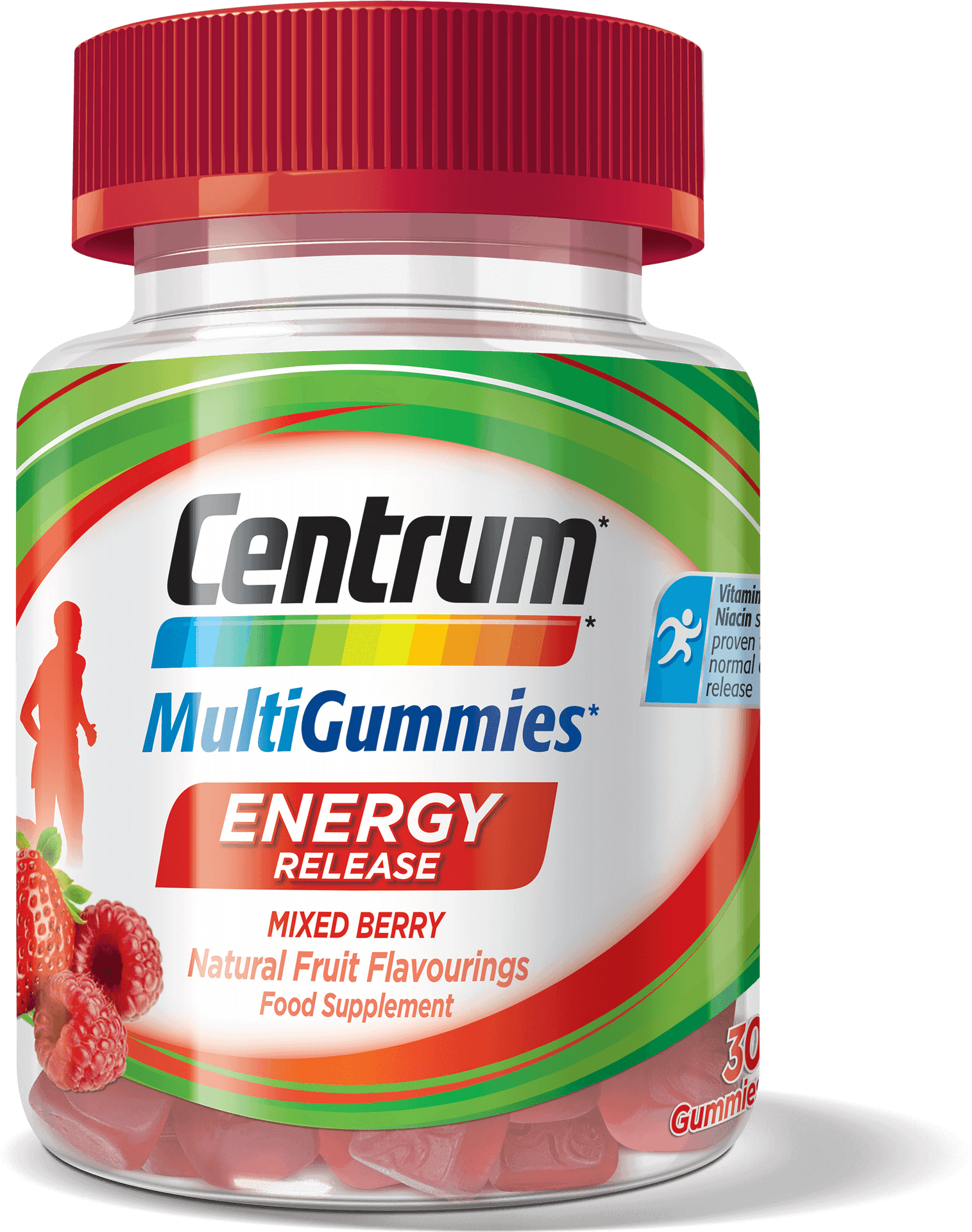 Centrum Multi Gummies Energy Release Mixed Berry PNG Image