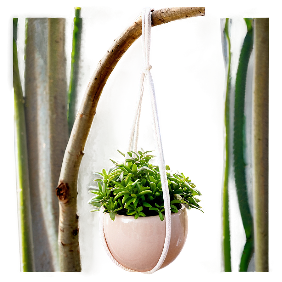 Ceramic Hanging Plant Png Pqa PNG Image