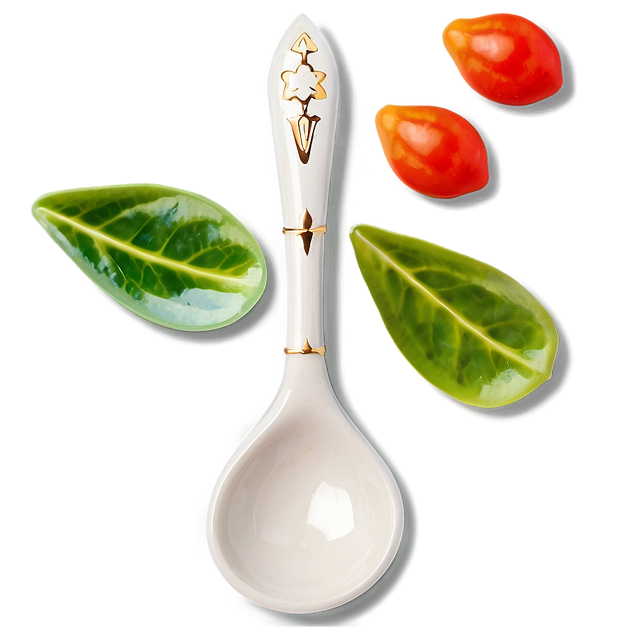 Ceramic Serving Spoons Png 06292024 PNG Image