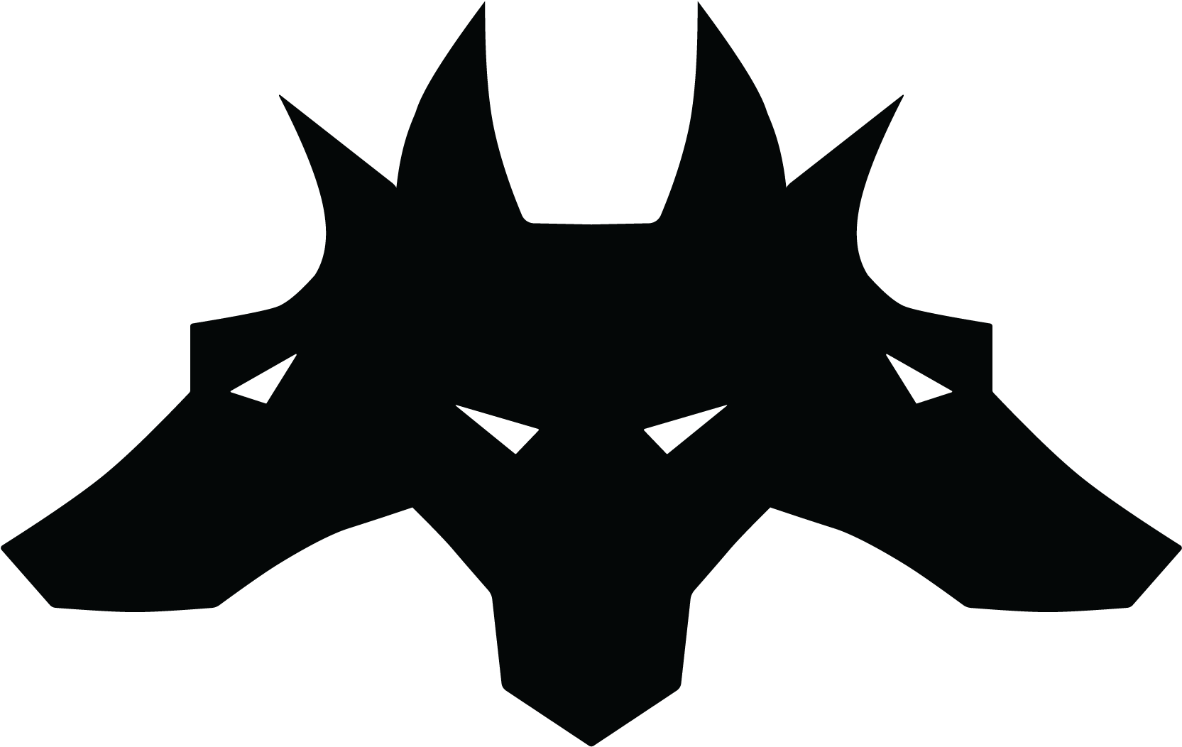 Cerberus Silhouette Graphic PNG Image