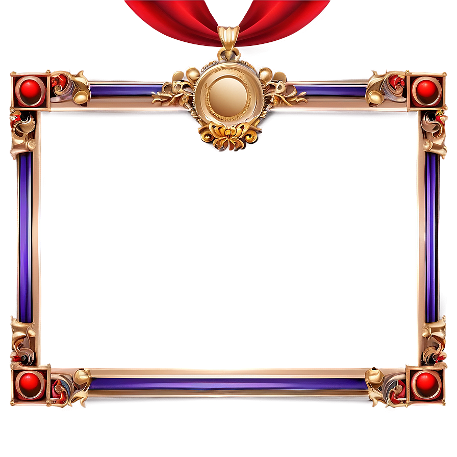 Certificate Frame Clipart Png Ftc32 PNG Image